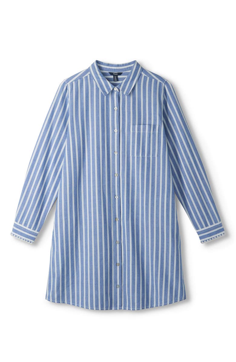 Hatley Julia Stripe Shirtdress, Alternate, color, Blue