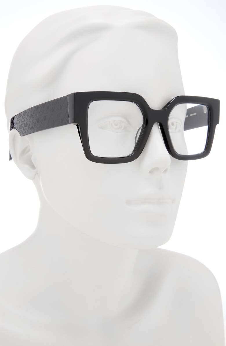 Off-White 50mm Square Reading Glasses, Alternate, color, 
