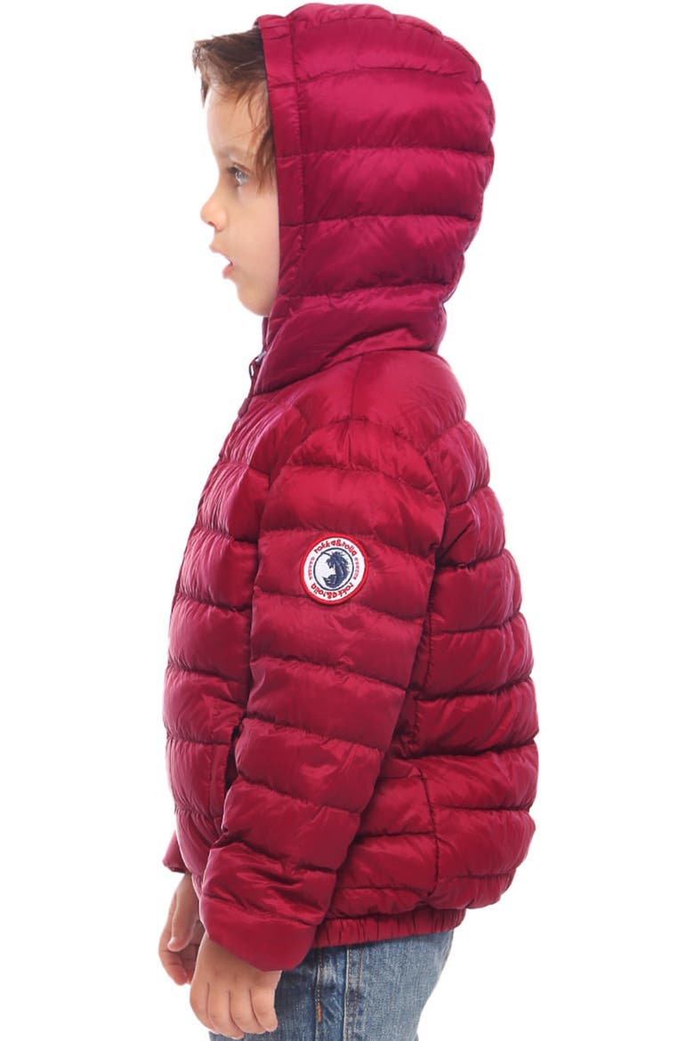 Kids' Ultra Light Packable Down Jacket, Alternate, color, Burgundy