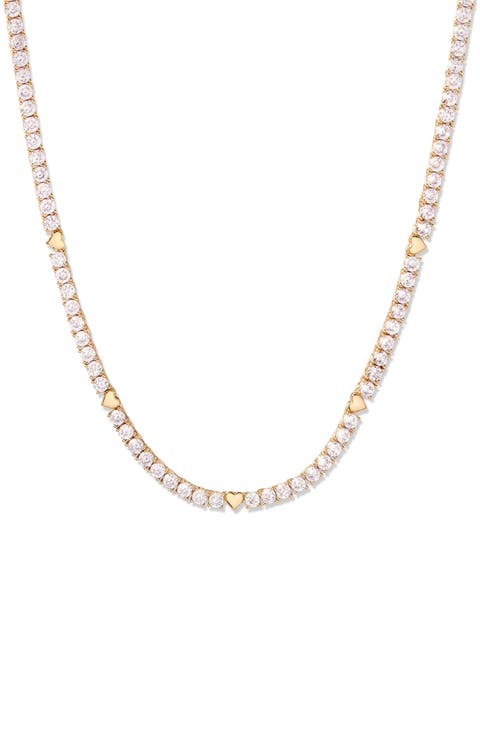 Coco Heart Tennis Necklace