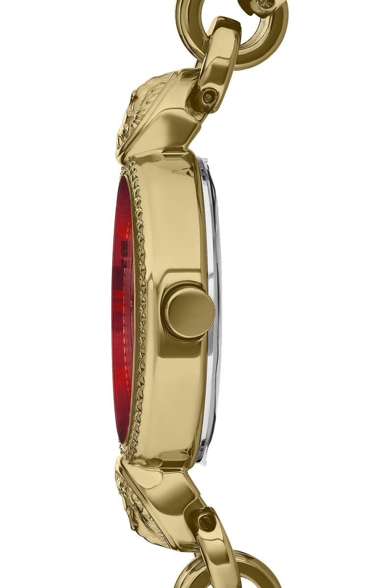 VERSUS Versace Les Docks Bracelet Watch, 30mm, Alternate, color, Ip Yellow Gold