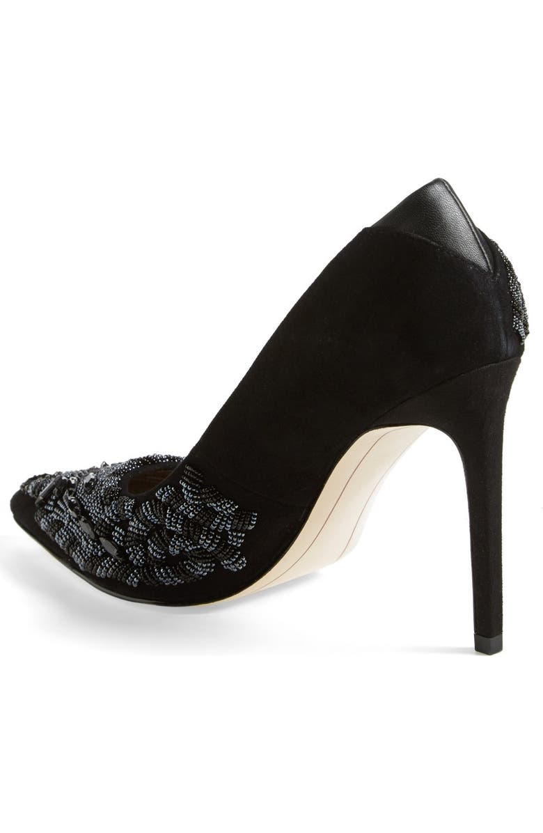 Sam Edelman 'Dani' Beaded Pointy Toe Pump, Alternate, color,
