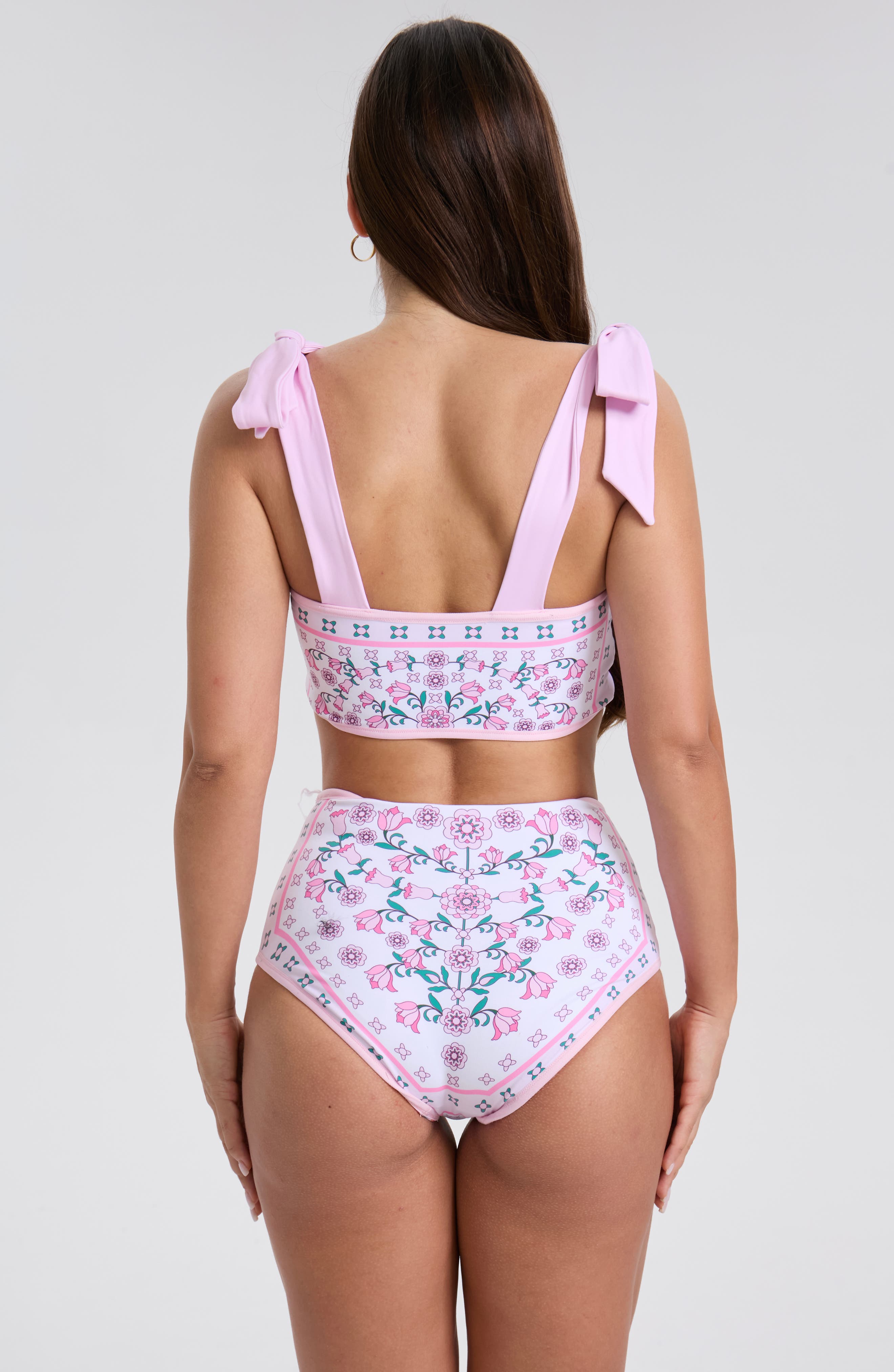 Pink Blossom Reversible Two-Piece Swimsuit (Women) | Nordstrom