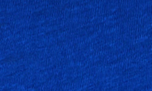 Eileen Fisher Crewneck Organic Linen Jersey Tee In Lapis