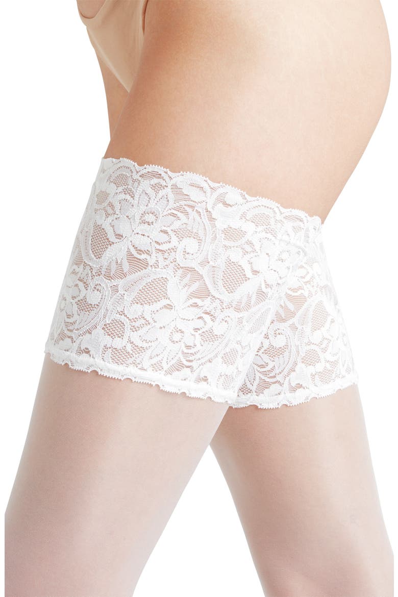 Seidenglatt 15 Stay-Up Stockings, Alternate, color, WHITE