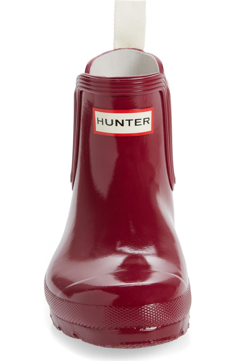 Hunter Original Gloss Waterproof Chelsea Boot, Alternate, color,