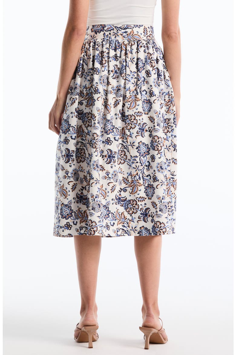 Bow Tie Midi Skirt, Alternate, color, STAR WHITE