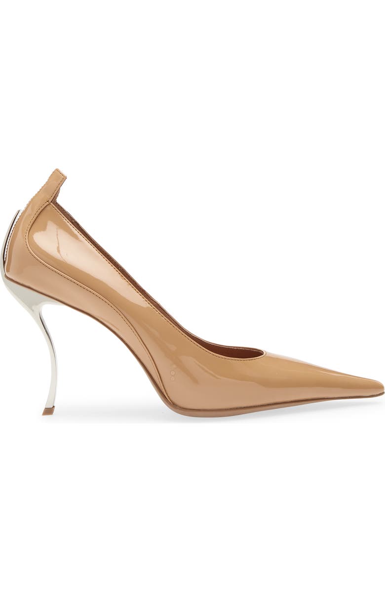 Jeffrey Campbell Freak Out Pointed Toe Pump, Alternate, color, Camel Patent