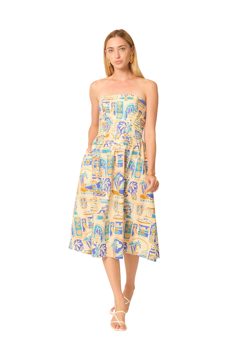 Gilner Farrar Luanna Dress, Main, color, Seychelles