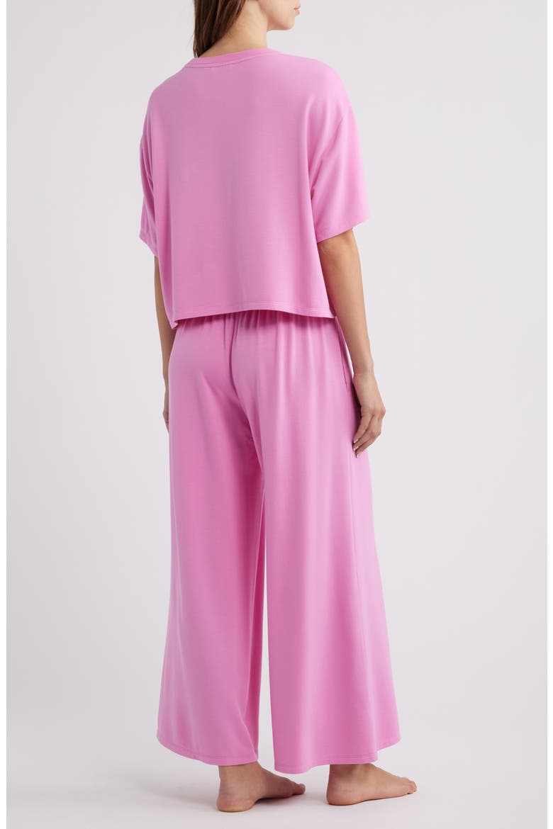 Comfy Jersey Pajamas, Alternate, color, PINK CRAYON