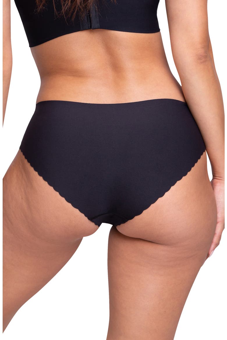 2-Pack Period & Leak Resistant Everyday Super Light Absorbency Briefs, Alternate, color, BLACK/ BLACK