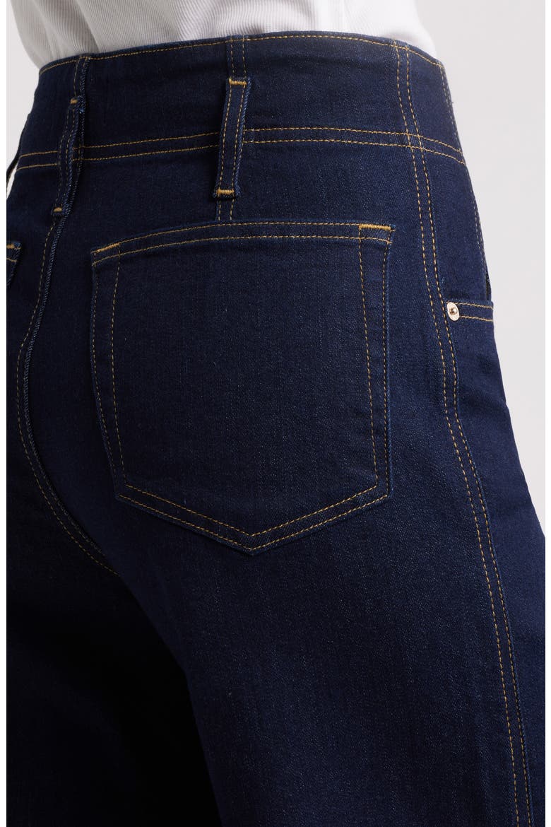 The Seamed Wide Leg Trouser Jeans, Alternate, color, RINSE