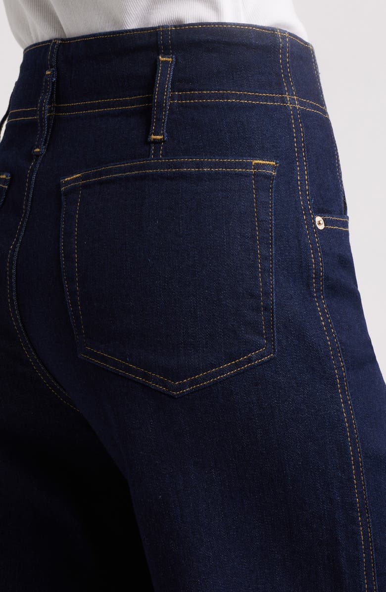 FRAME The Seamed Wide Leg Trouser Jeans, Alternate, color, Rinse