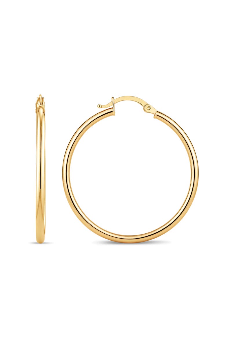 Classic Hoop Earrings in 14K Gold, 30mm, Main, color, Yellow Gold