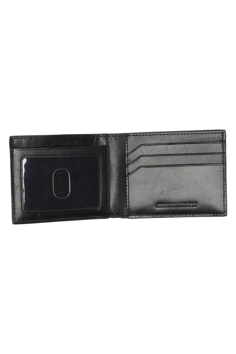 Double Stitch Bifold Wallet, Alternate, color, BLACK