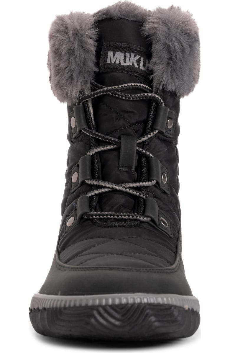 MUK LUKS Winnie Waverly Boot with Faux Fur Trim, Alternate, color,