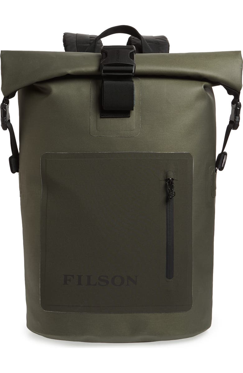 Filson Dry Waterproof Backpack, Main, color, Green