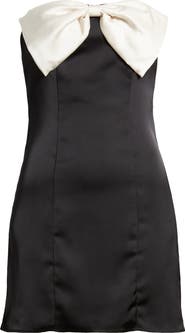 Princess Polly Kesy Bow Strapless Minidress