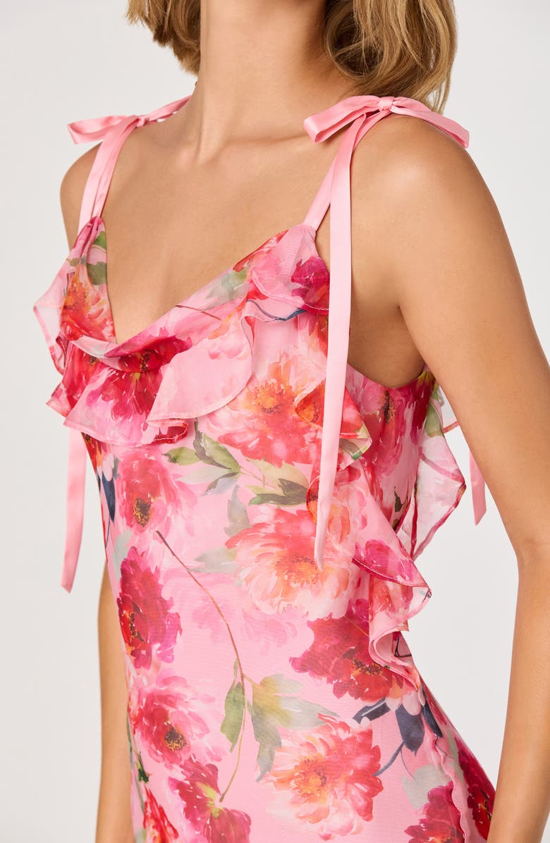 ASTR the Label Nissa Floral High-Low Dress, Alternate, color, Pink Floral