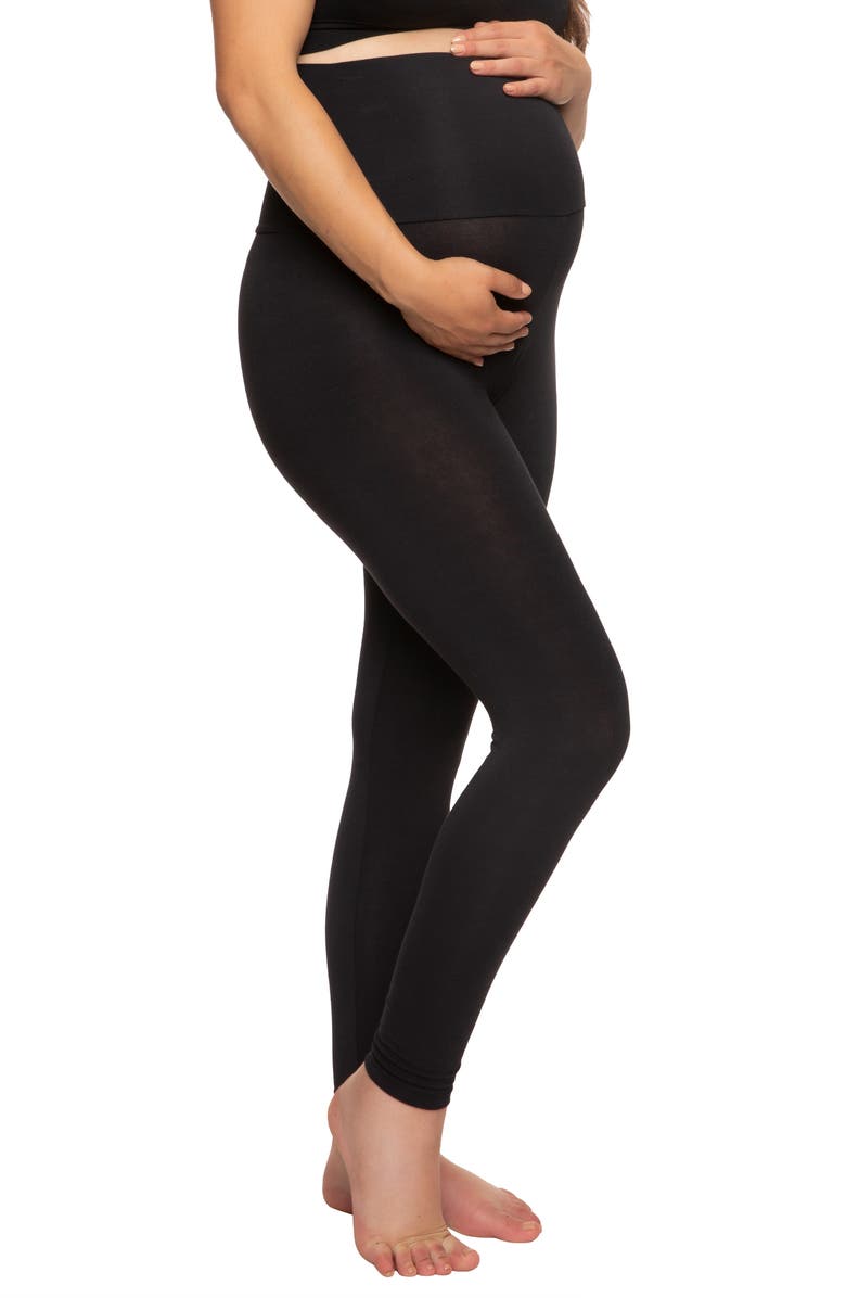 Felina Stretch Modal Maternity Leggings, Alternate, color,