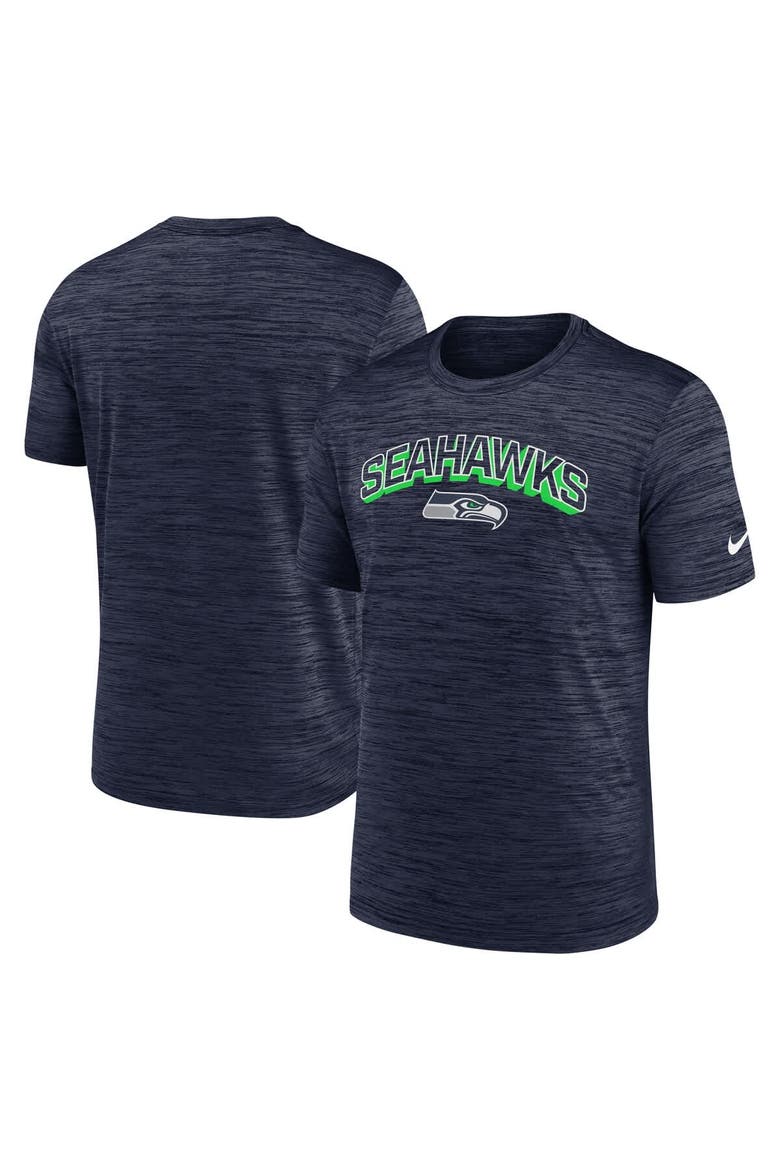 Men's Nike College Navy Seattle Seahawks Velocity Performance T-Shirt, Main, color, College Navy