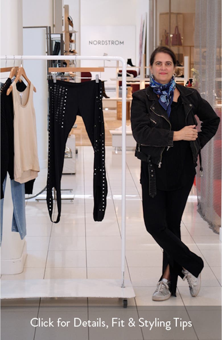 Mirror Eyelet Stirrup Pants, sales video thumbnail