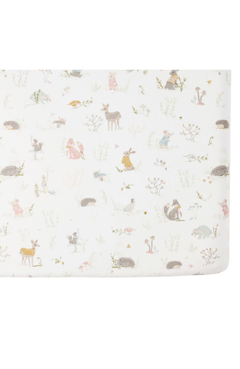 Pehr Organic Cotton Crib Sheet, Alternate, color, Forest Fable