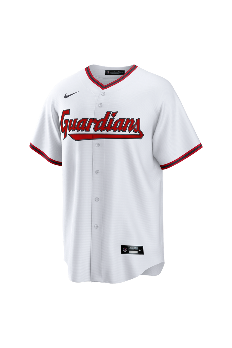 Men's Nike Travis Bazzana White Cleveland Guardians Home Replica Jersey, Alternate, color, White