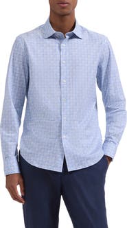 Bugatchi James OoohCotton® Check Print Button-Up Shirt