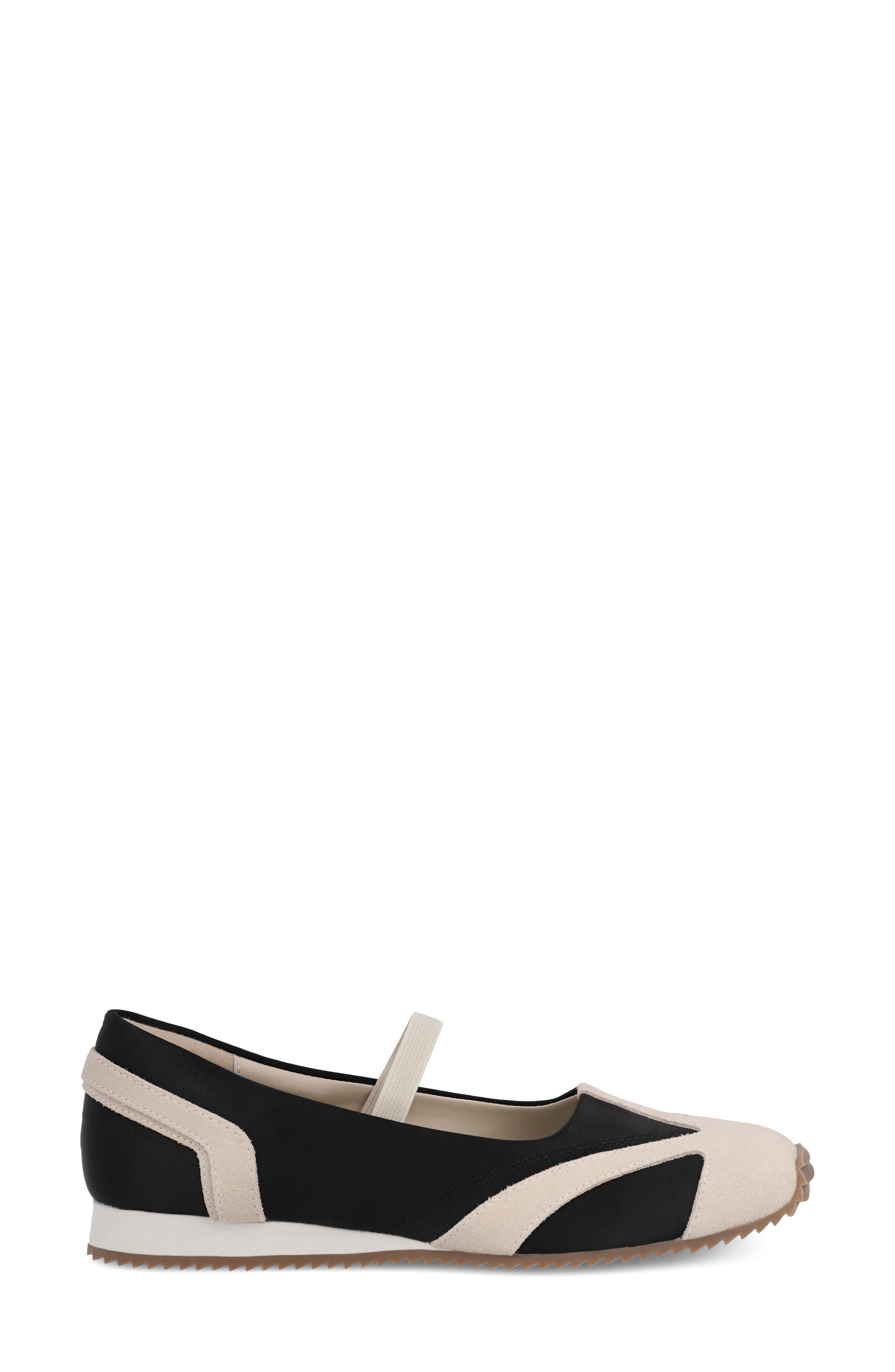 Via Mary Jane Flat, Alternate, color, BLACK/ CREAM