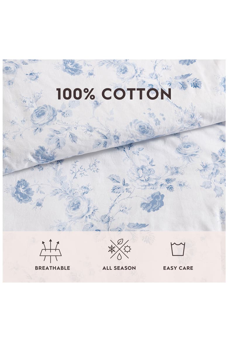 Belinda Cotton Comforter Set, Alternate, color, CHAMBRAY BLUE