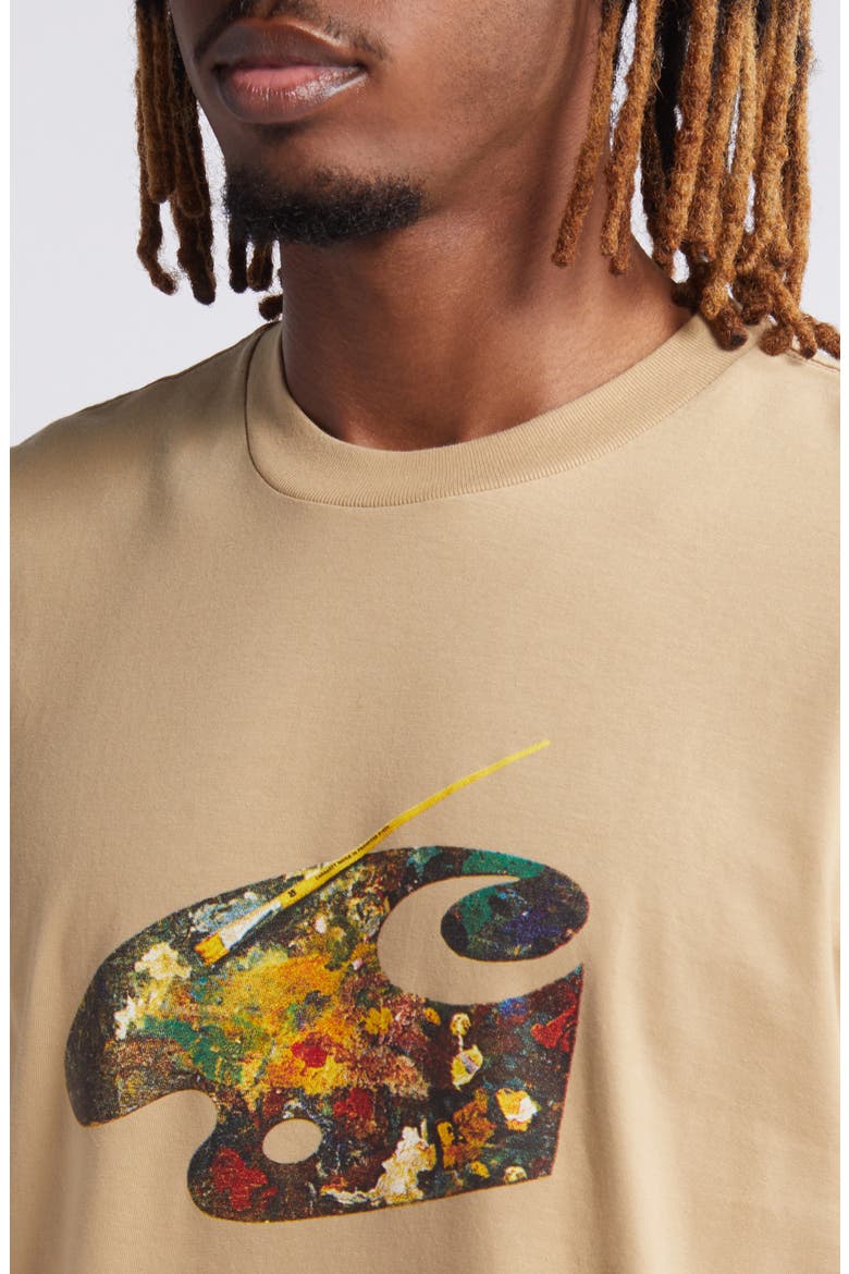 Palette Organic Cotton Graphic T-Shirt, Alternate, color, SABLE