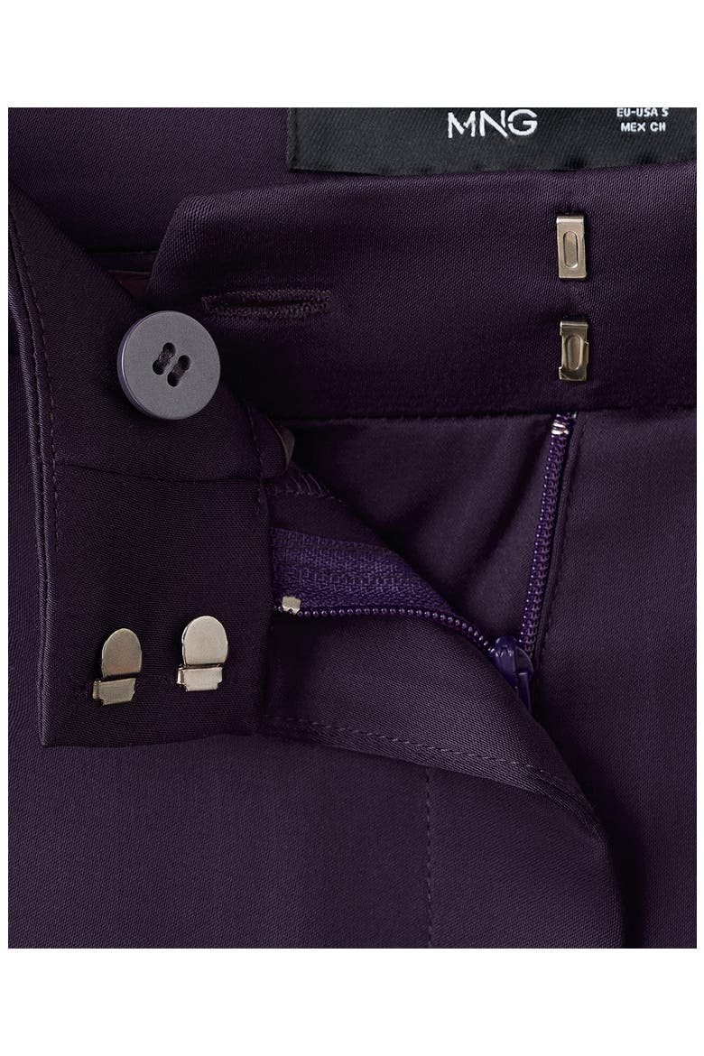 Straight Mid Rise Pants, Alternate, color, PURPLE