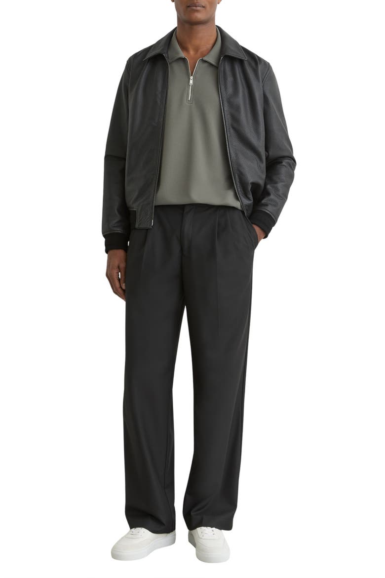 Forno Textured Quarter Zip Polo, Alternate, color, SAGE GREEN