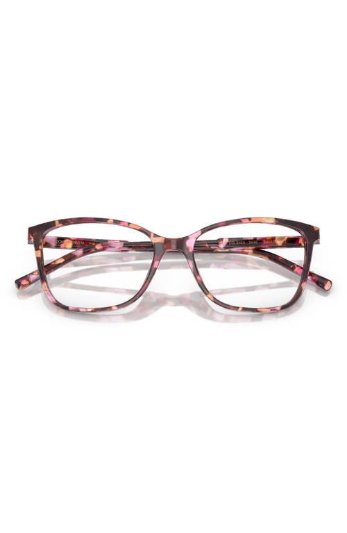 Dolce & Gabbana Dolce&gabbana 52mm Rectangular Optical Glasses In Brown