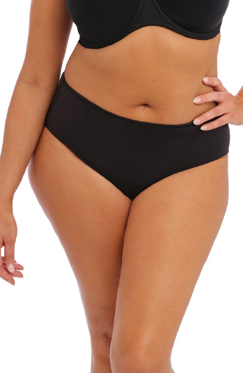 Elomi Smooth Full Briefs, Main, color, Black