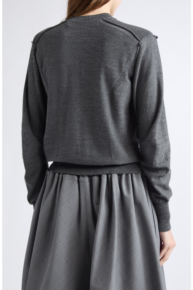 Worsted Wool Cardigan, Alternate, color, TOP GRAY