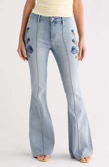 Driftwood Farrah x Bouquet Flare Leg Jeans
