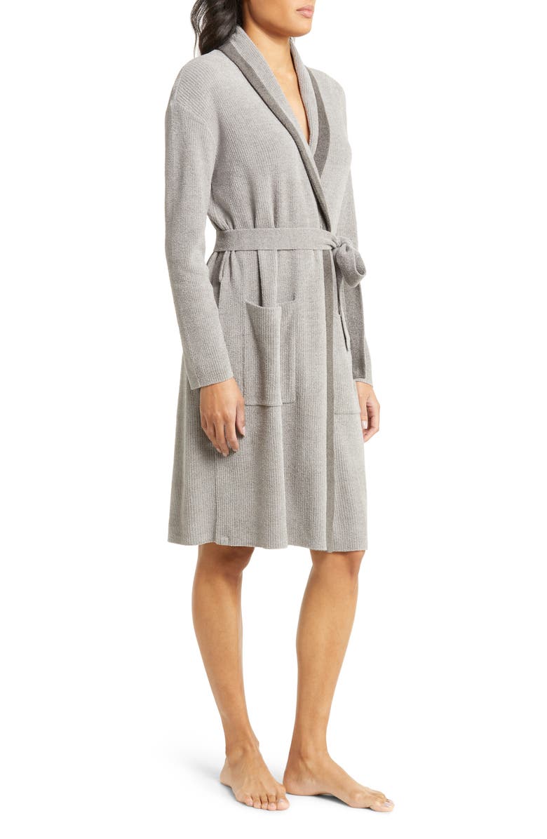Barefoot Dreams<sup>®</sup> CozyChic Ultra Lite<sup>™</sup> Tipped Short Robe, Alternate, color, 