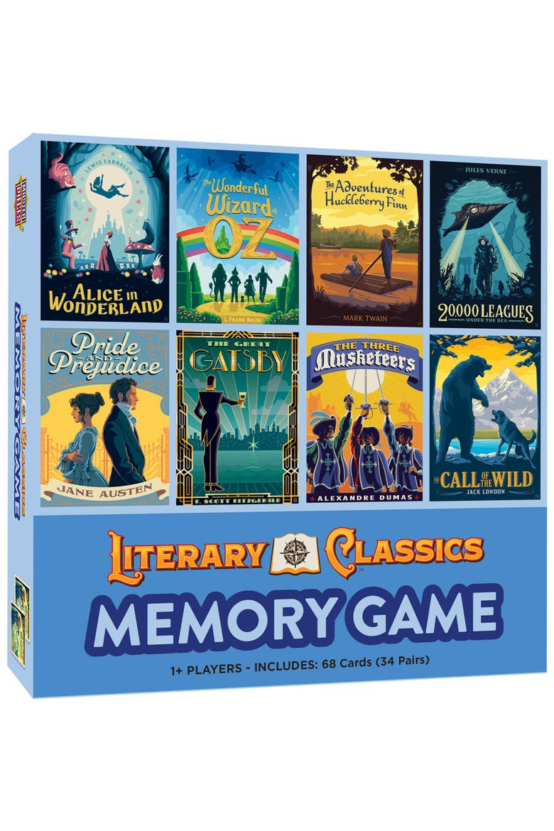 Literary Classics Memory Game, Main, color, Multicolor