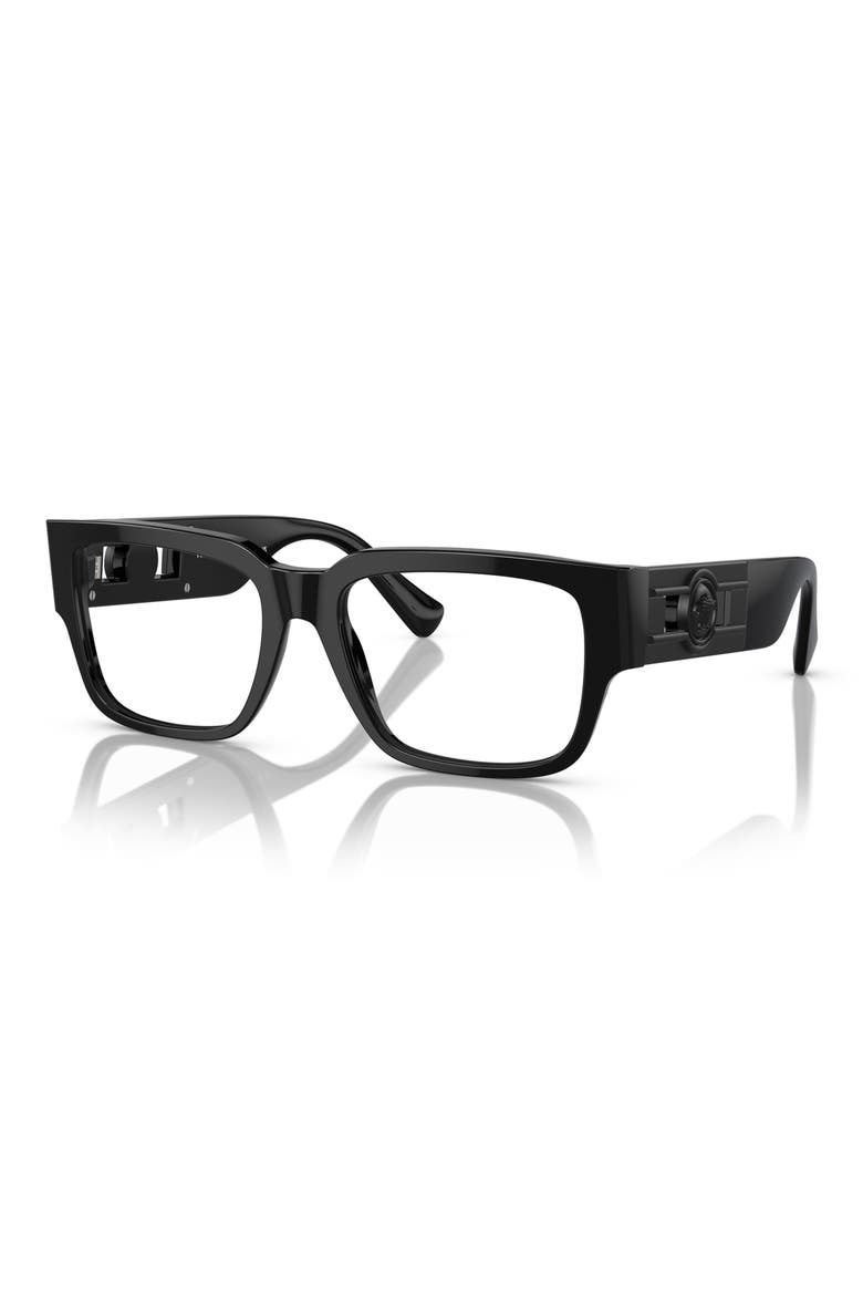 53mm Square optical glasses, Alternate, color, BLACK