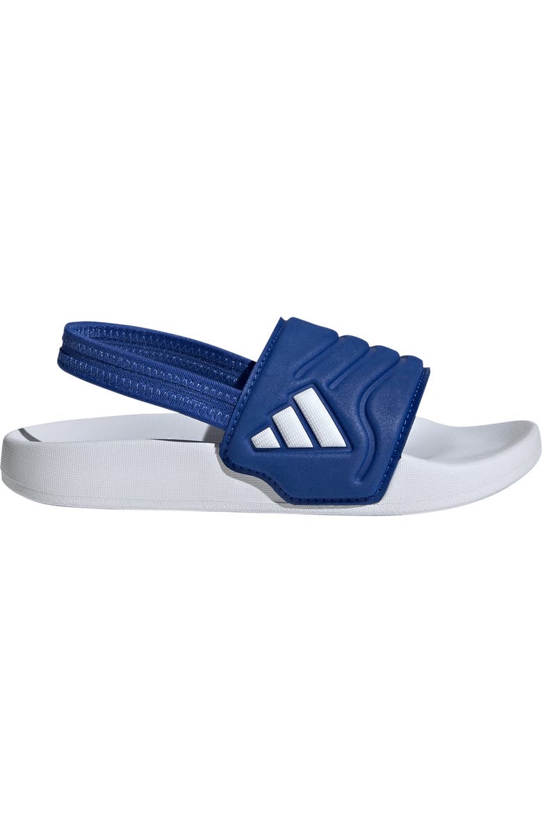 adidas Kids' Adilette Estrap 2.0 Slide Sandal, Alternate, color, Royal Blue/ Footwear White