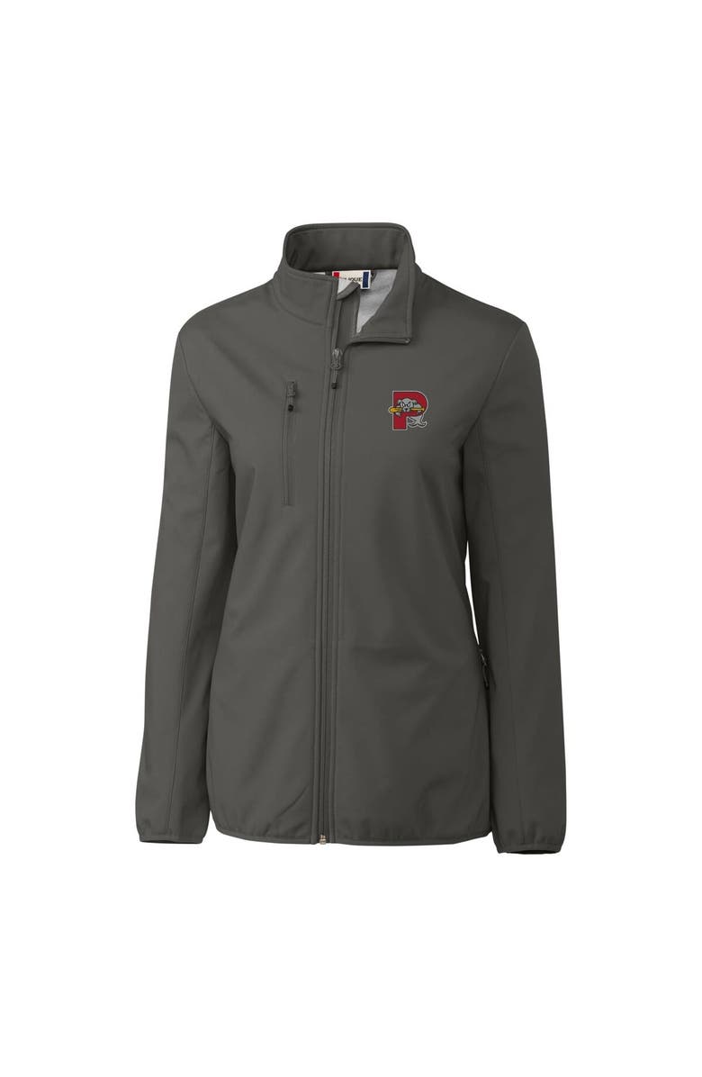 Cutter & Buck Women's Cutter & Buck  Steel Portland Sea Dogs Clique Trail Stretch Softshell Full-Zip Jacket, Alternate, color, 