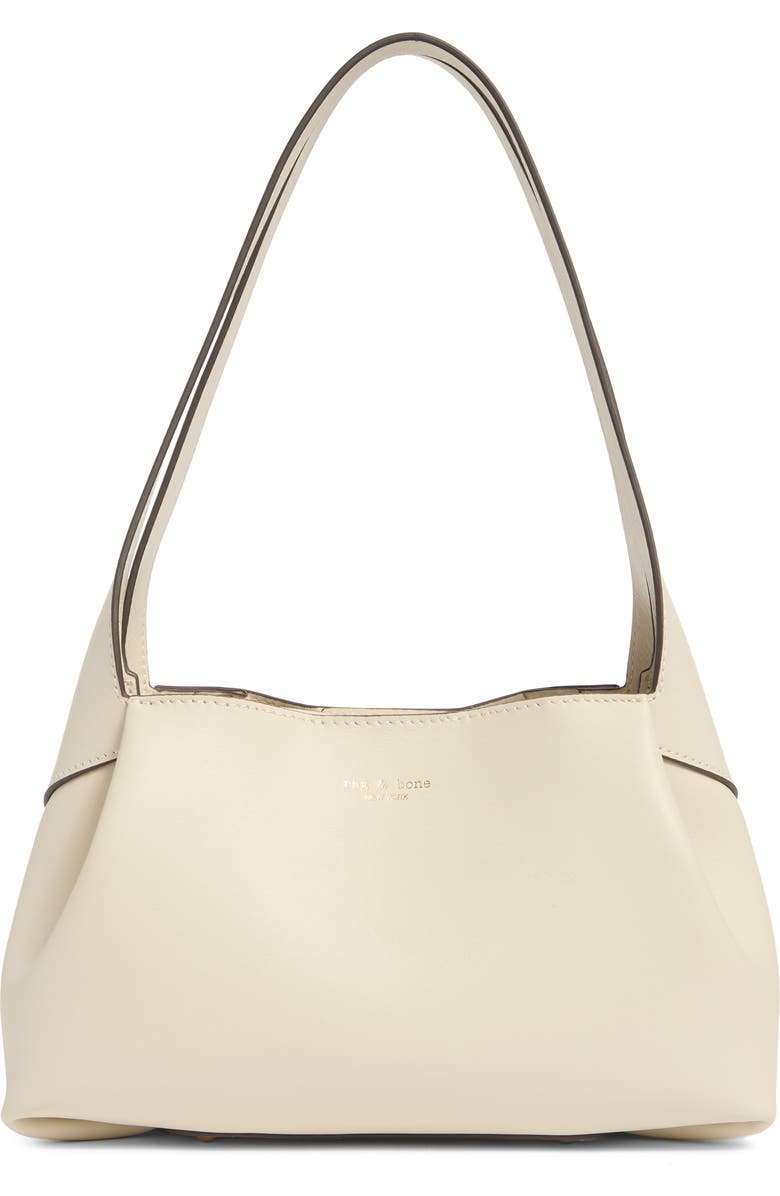 rag & bone Slade Leather Shoulder Bag, Main, color, Antique White