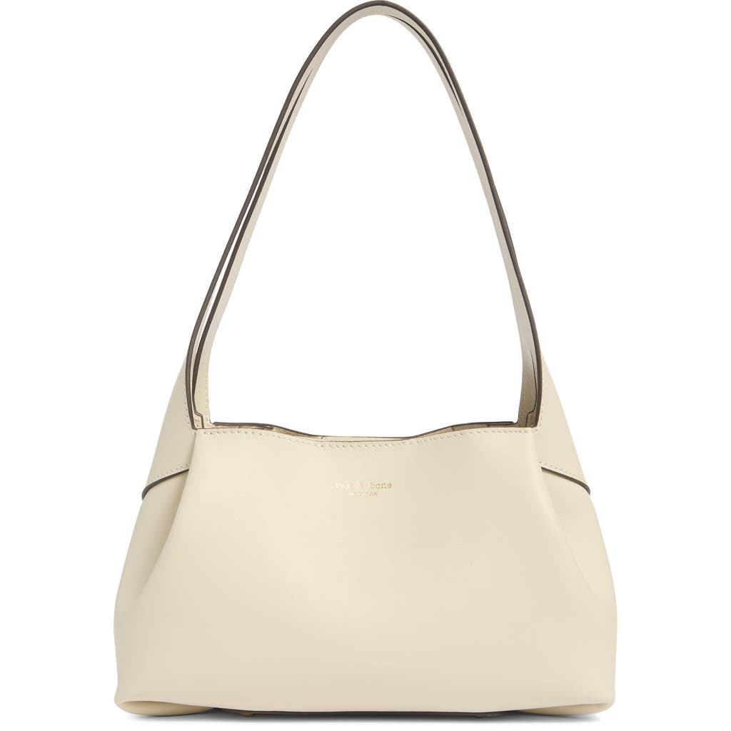 Rag & Bone Slade Leather Shoulder Bag In White