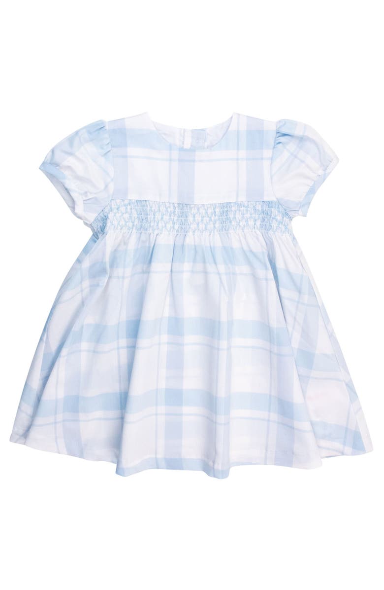 RuffleButts Girls Puff Sleeve Smocked Dress, Main, color,