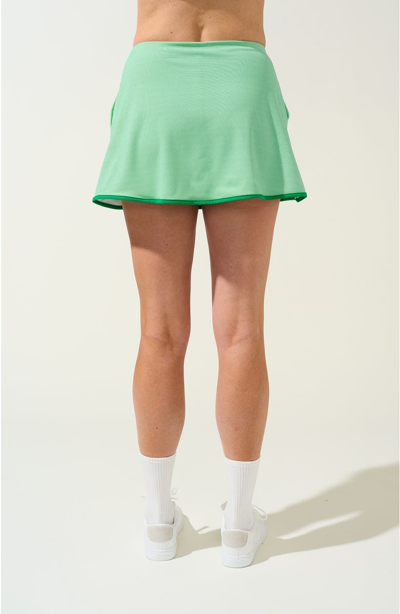 Bobbe Active Box-Pleated Tennis Skirt, Alternate, color, Geo Print