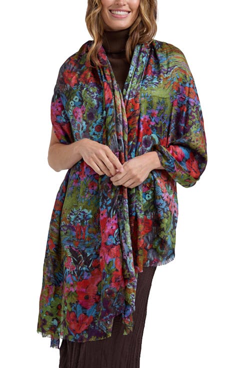 Autumn Floral Printed Scarf