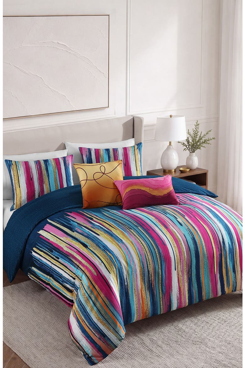 Modern Palette 5-Piece Comforter Set, Alternate, color, BLUE