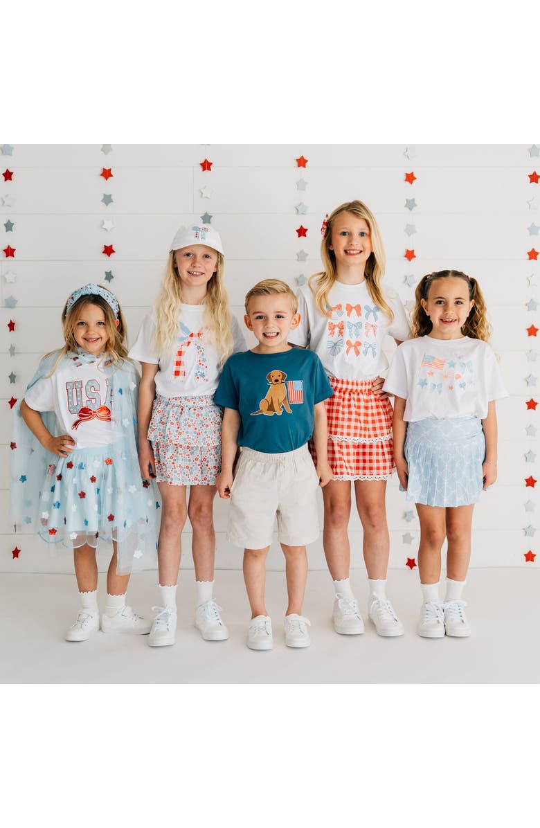 Sweet Wink USA Sequin Stars Cape, Alternate, color, Light Blue